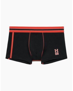 Hom Run Sports Contrast Boxer Trunk - Black
