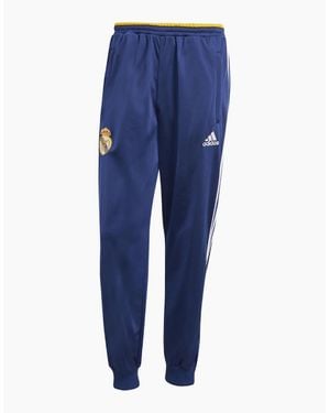 adidas Real Madrid Retro Tracksuit Bottoms 99/00 - Blue