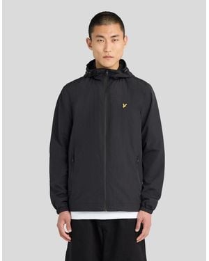 Lyle & Scott Taped Water Resistant Hooded Jacket - Grey