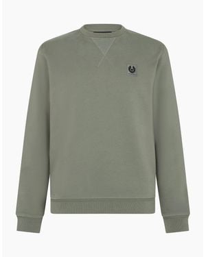 Belstaff Patch Logo Sweatshirt Atlantic - Green