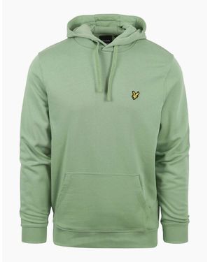 Lyle & Scott Lyle & Scott Branded Glencoe Pull-Over Hoodie - Green