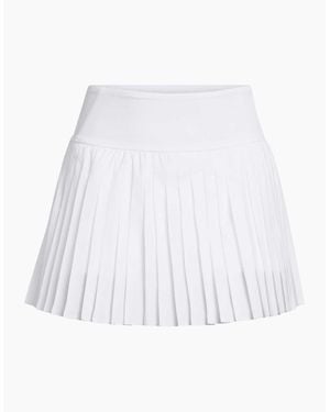 Under Armour Ladies Pleated Side Pocket Regular Sport Skort - White