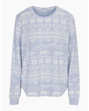 Pj Salvage Salvage Snowflake Shirt - Blue
