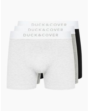 Duck and Cover Duck And Cover Sagnet Boxers 3Pk - White