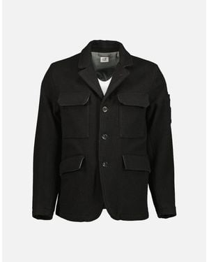 C.P. Company C.P. Duffel Lens Blazer - Black