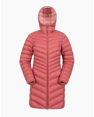 Mountain Warehouse Ladies Florence Long Padded Jacket - Red