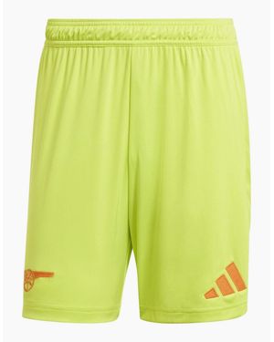 adidas Arsenal Goalkeeper Shorts 2024 2025 Adults - Yellow
