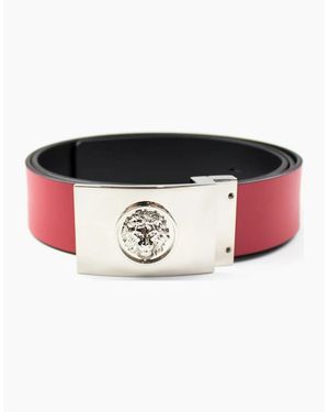 Versus Versace Versus Rectangle Logo Reversible Belt - Black