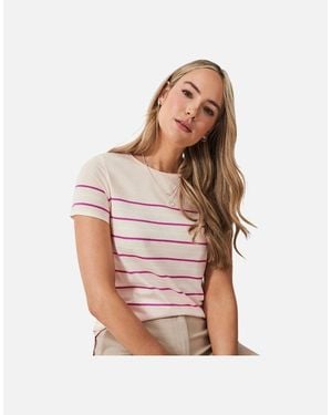 Crew Breton T-Shirt - Brown