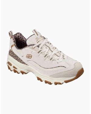 Skechers Dlites Wild Charm Trainers - White