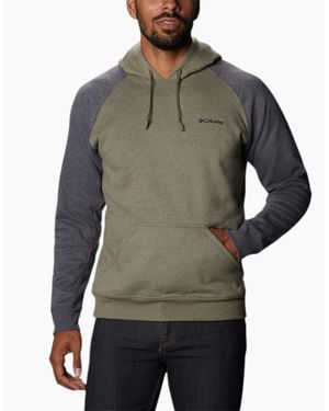 Columbia Hart Mountain Ii Hoodies Regular Cotton Pullover Hooded Jumpers - Grey