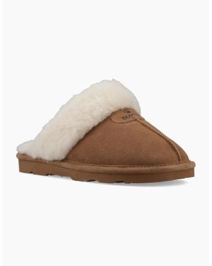 BEARPAW Loki Ii Suede Hickory Slippers - Brown
