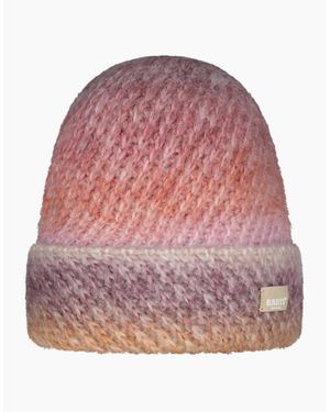 Barts Fanatail Cuffed Space-Dyed Knitted Beanie - Red