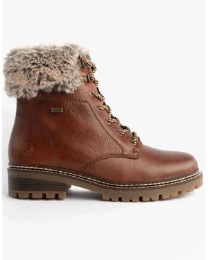 Remonte D0B74-24 Fur Ankle Boots - Brown
