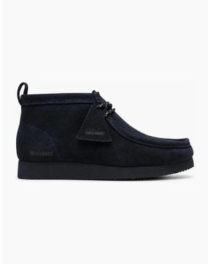 Clarks Originals Wallabee Lite Boots Ink Suede - Black
