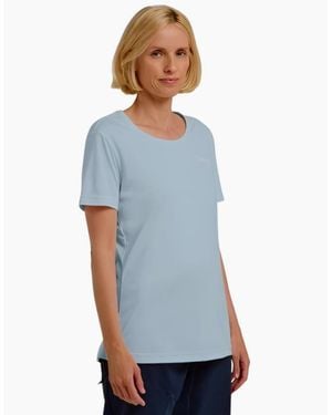 Jack Wolfskin Tech Short Sleeve T-Shirt - Blue