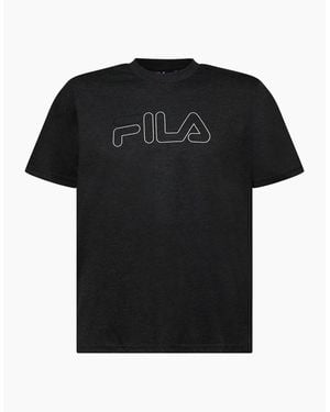 Fila Harrison Wordmark Crew Neck Short Sleeve T-Shirt - Black