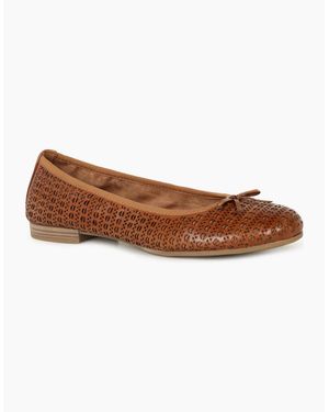 Tamaris Alena Ballet Court Shoes - Brown
