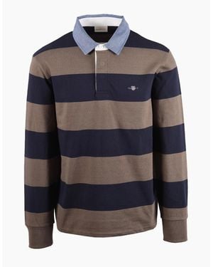 GANT Stripe Heavy Rugger - Blue