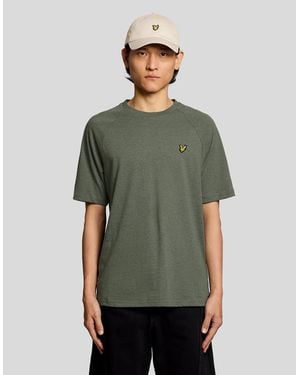 Lyle & Scott Marl Raglan T-Shirt - Green