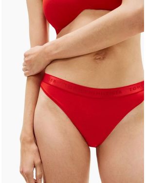 Tommy Hilfiger Repeat Logo Bikini Brief, Fireworks - Red