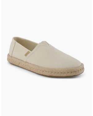 TOMS Alpargata Rope 2.0 Shoe Cotton Natural Espadrilles - White