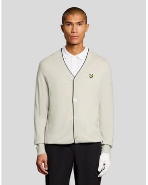 Lyle & Scott Lightweight Knitted Cardigan - Natural