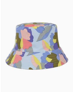 Regatta Ladies Abstract Floral Reversible Bucket Hat - Blue