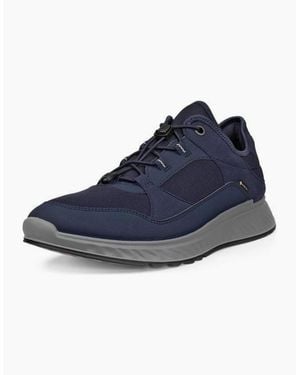 Ecco Exostride Gtx Walking Trainers - Blue