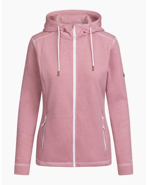 Trespass Ladies Rootless Stripe Marl At200 Fleece Jacket - Pink