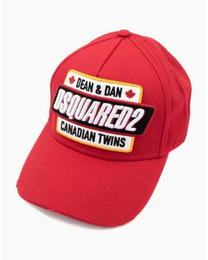 DSquared² Dsq2 Dean & Dan Canadian Twins Cap - Red