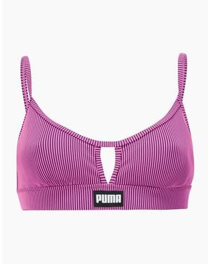 PUMA Peek A Boo Bikini Top - Purple