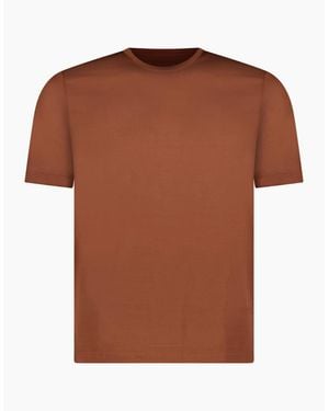Gran Sasso Pure Cotton T-Shirt - Brown