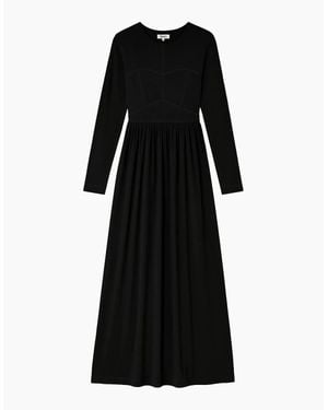 Ro&zo Petite Seamed Bodice Jersey Dress - Black