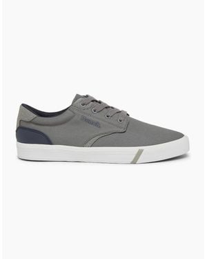 Bench Briscoe Canvas Low Top Trainers - Grey