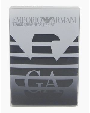 Emporio Armani 2 Pack Eagle Logo T Shirt/Anthracite - Grey