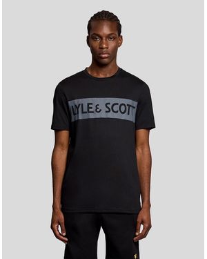 Lyle & Scott Sports Chest Logo T-Shirt - Black