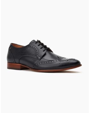 Base London London Barbera Excel Leather Brogues Shoes - Black