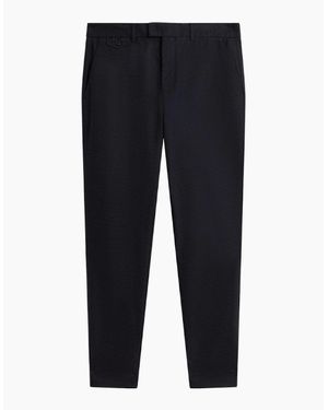 Ted Baker Brunit Slim Houndstooth Trousers - Blue