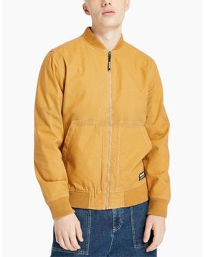 Timberland Bomber Jackets Regular Fit Full Zip Travel Workwear Coat S-Xl - Yellow