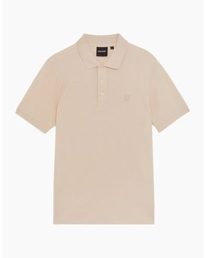 Lyle & Scott Lyle & Scott Tonal Superfine Polo Shirt - Natural