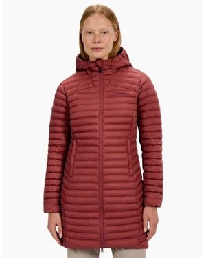 Berghaus Nula Micro Long Padded Hooded Jacket - Red