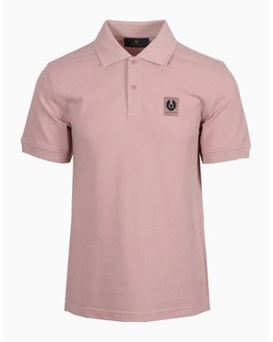 Belstaff Short Sleeve Polo Shirt Dusk - Pink