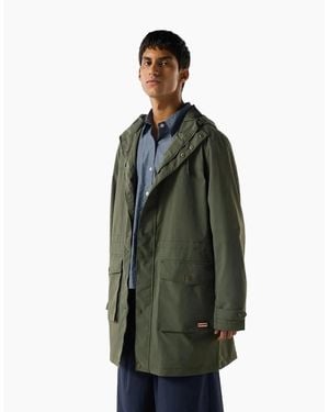 HUNTER Lightweight Waterproof Rain Parkas - Green
