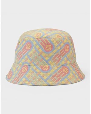 CASABLANCA Bucket Hat Candy Ping Pong Monogram - Natural