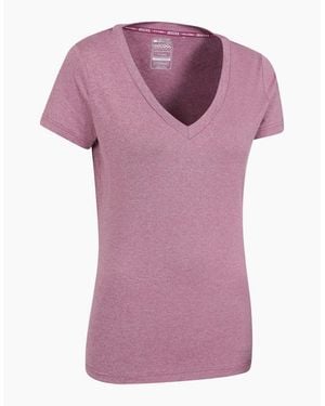 Mountain Warehouse Ladies Vitality V Neck T-Shirt - Purple