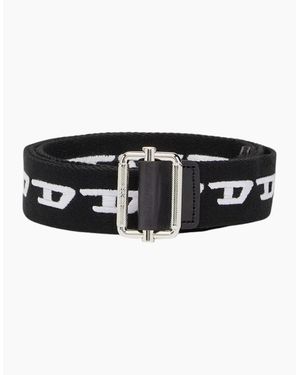 DIESEL B-Didi Belts For Jeans Metal Buckle Woven Work Waist Belt New - Black