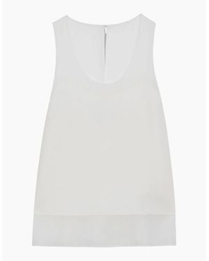 Ted Baker Tilama Ivory Tank Top With Racer Back - White