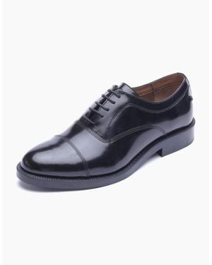 Base London London Roma Leather Oxford Shoes - Blue