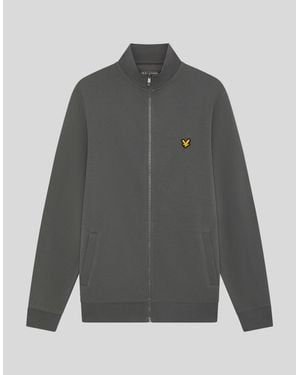 Lyle & Scott Sports Loopback Cotton Track Top - Grey